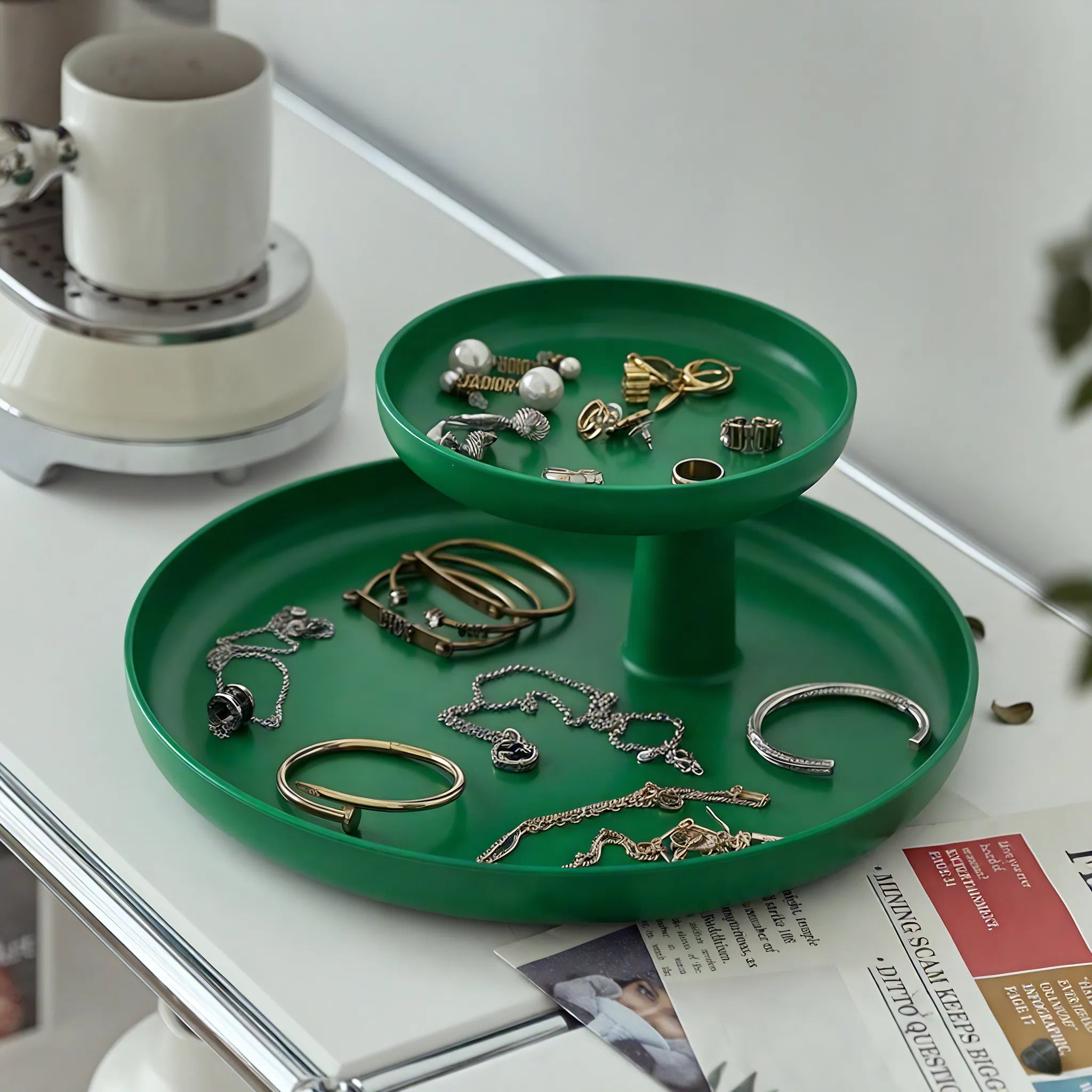 Rotary Tray | Two-Tier Utility Tray