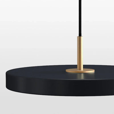 Remote Control Pendant Light - Modern Round Plate Ceiling Fixture