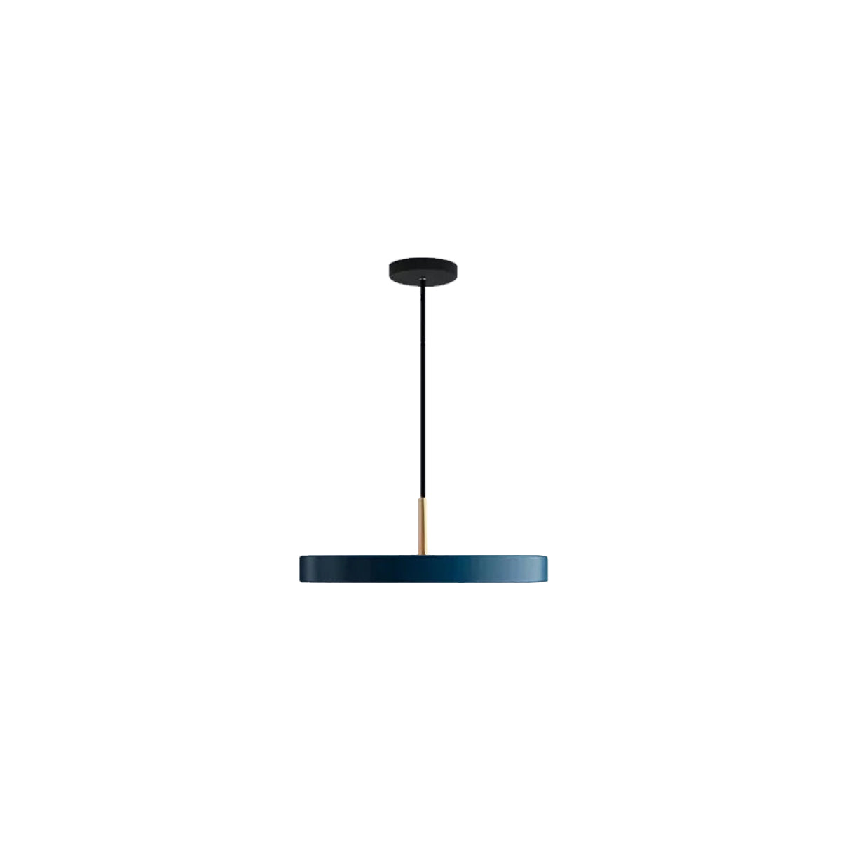 Remote Control Pendant Light - Modern Round Plate Ceiling Fixture