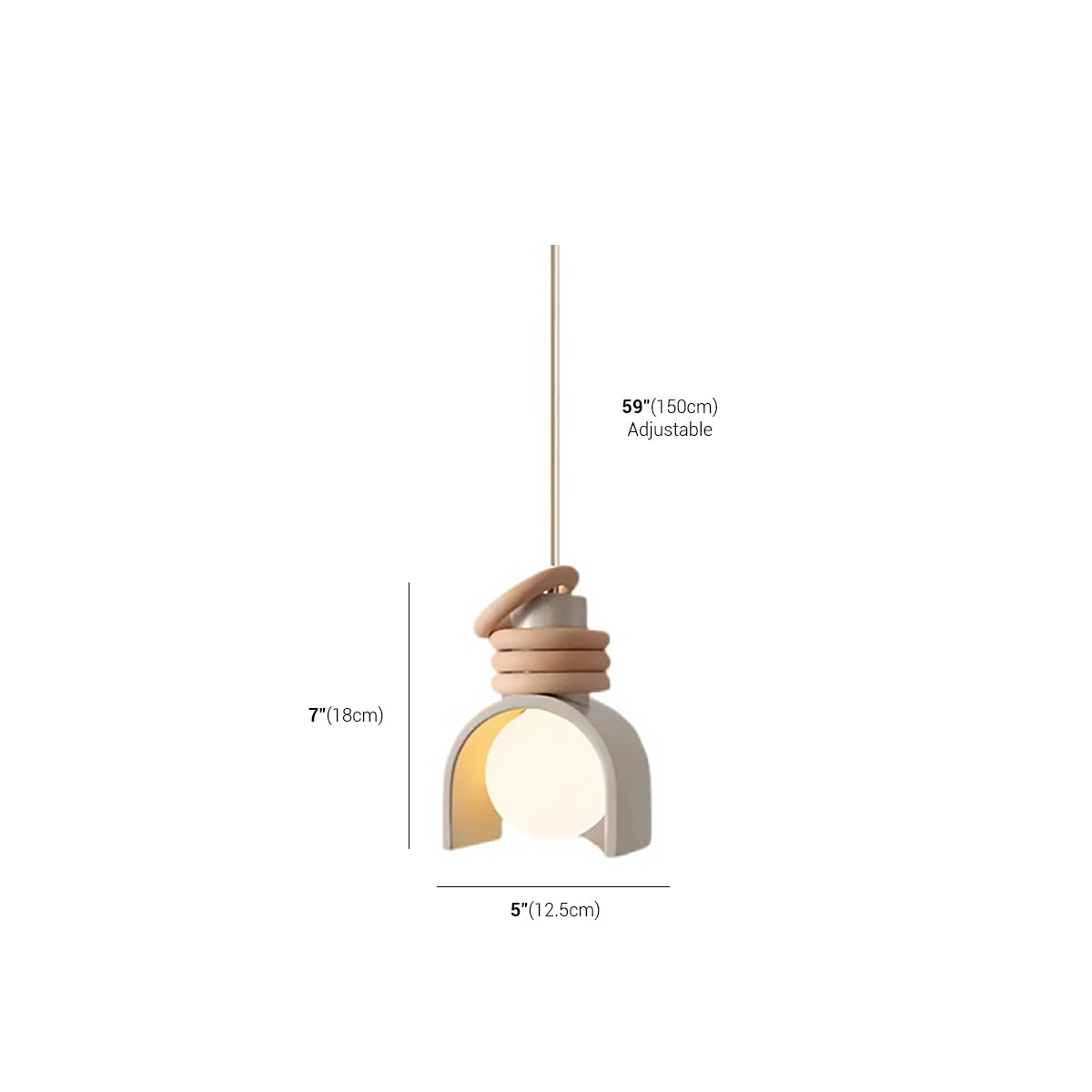 Rubber Band Pendant Lamp - Retro Ceiling Fixture