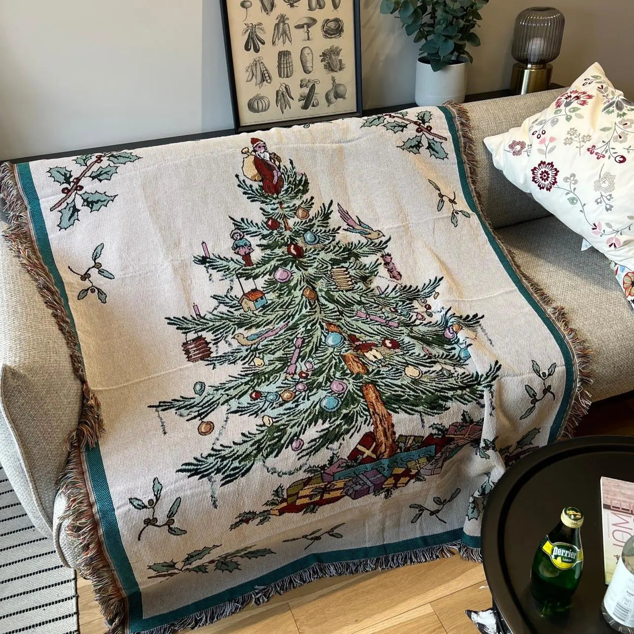 Christmas Throw Blanket - Soft Cozy Holiday Fleece