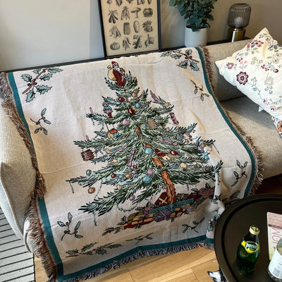 Christmas Throw Blanket - Soft Cozy Holiday Fleece