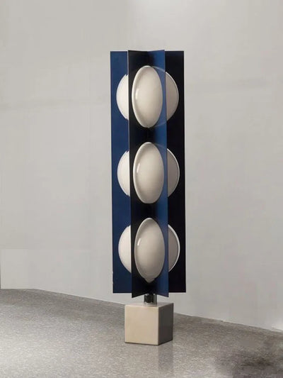 Marble Base Ball Lamp - Italian Design Blue Geometry Floor Lamp
