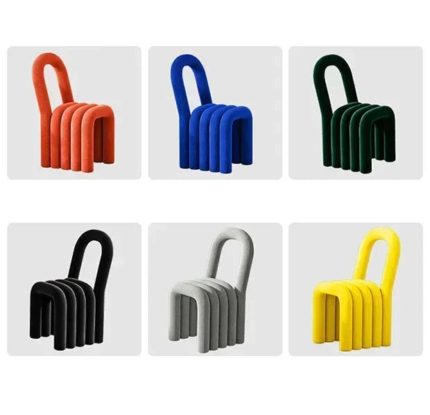 Fabric Accent Chair - Upholstered Lounge Seat Metal Frame