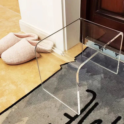 Acrylic Side Table – Transparent Glass Multi-Purpose Table
