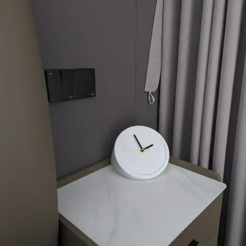 Corner Angle Clock - Modern ABS Design 8x8"
