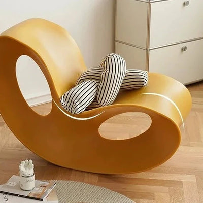 Lazy Lounge Chair - Modern PE Plastic Seat