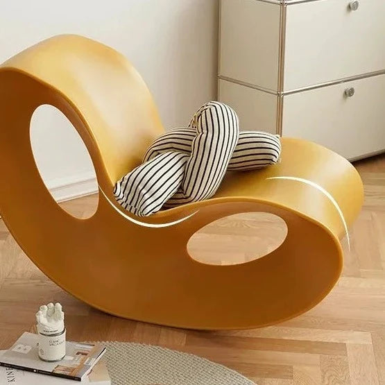 Lazy Lounge Chair - Modern PE Plastic Seat