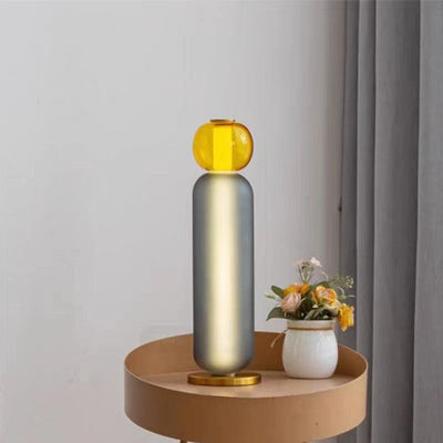 Nordic Glass Table Lamp - Colored Dyed Lighting