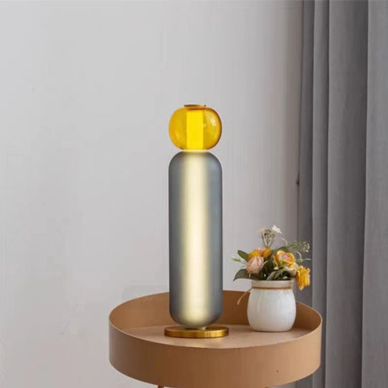 Nordic Glass Table Lamp - Colored Dyed Lighting