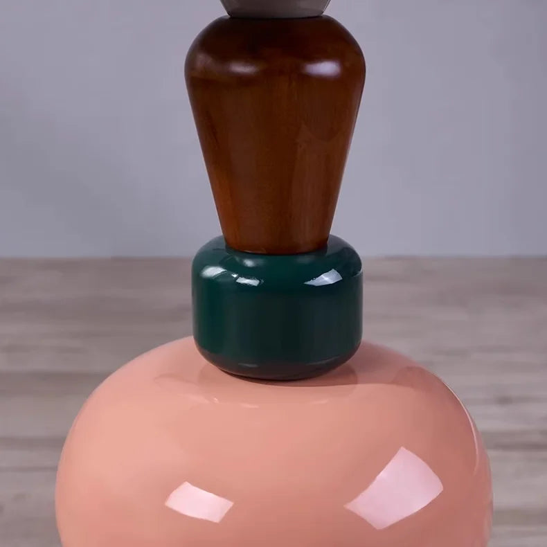 Modular Side Table - Color Stack Pedestal Design