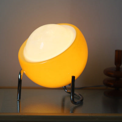 Bauhaus Egg Lamp – Retro Table Lamp, LED Corded Light