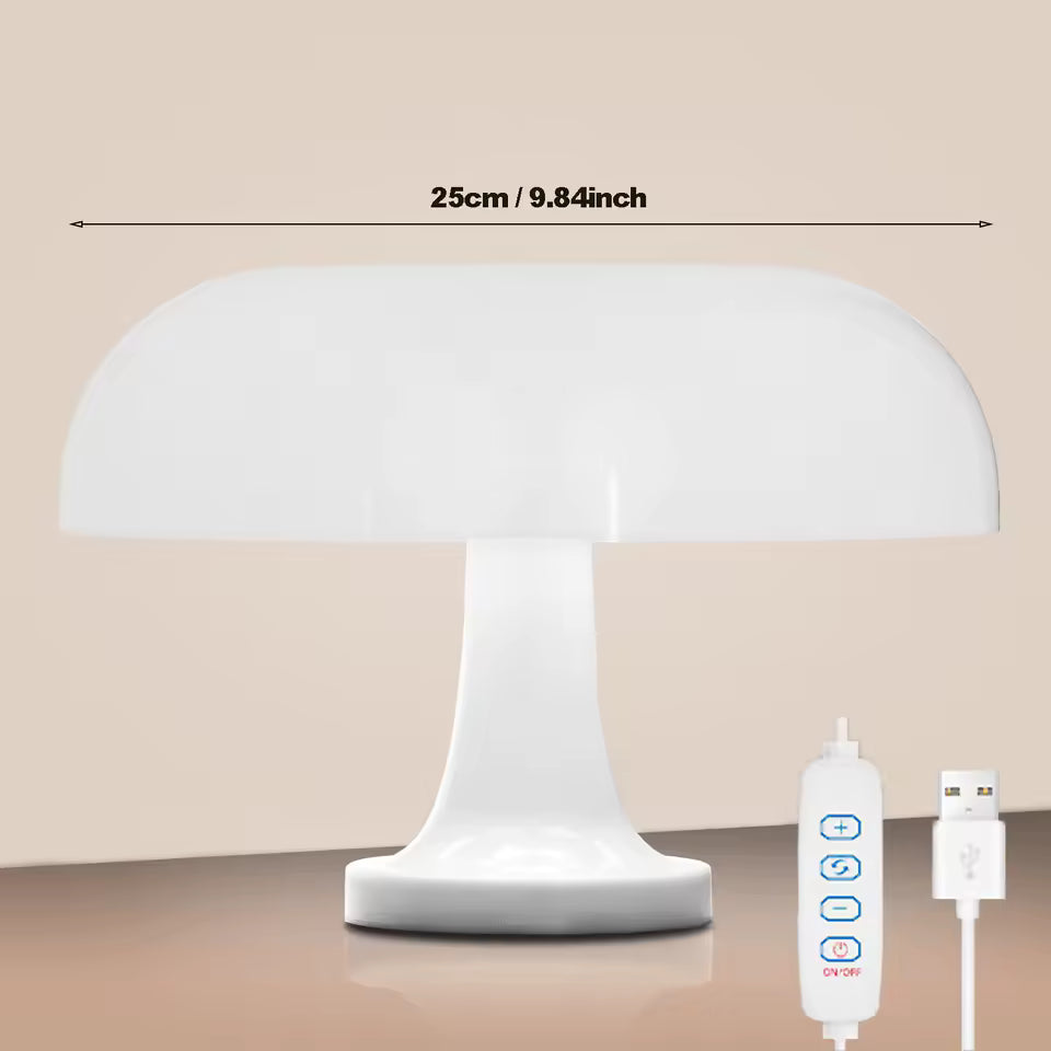 Macaron LED Table Lamp – Mushroom Design