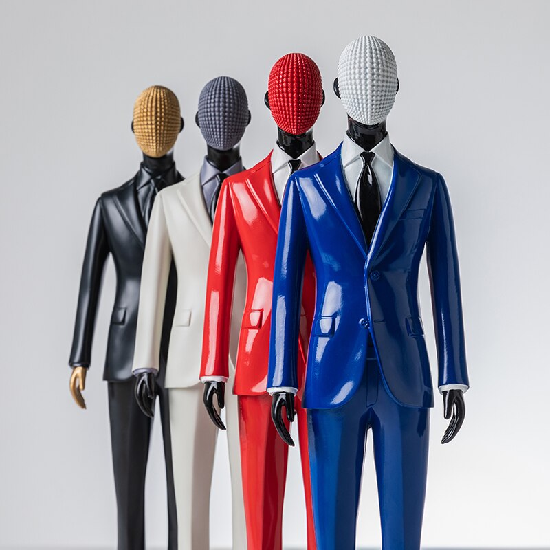 Male Model Statue - Handcrafted Resin Art Figure