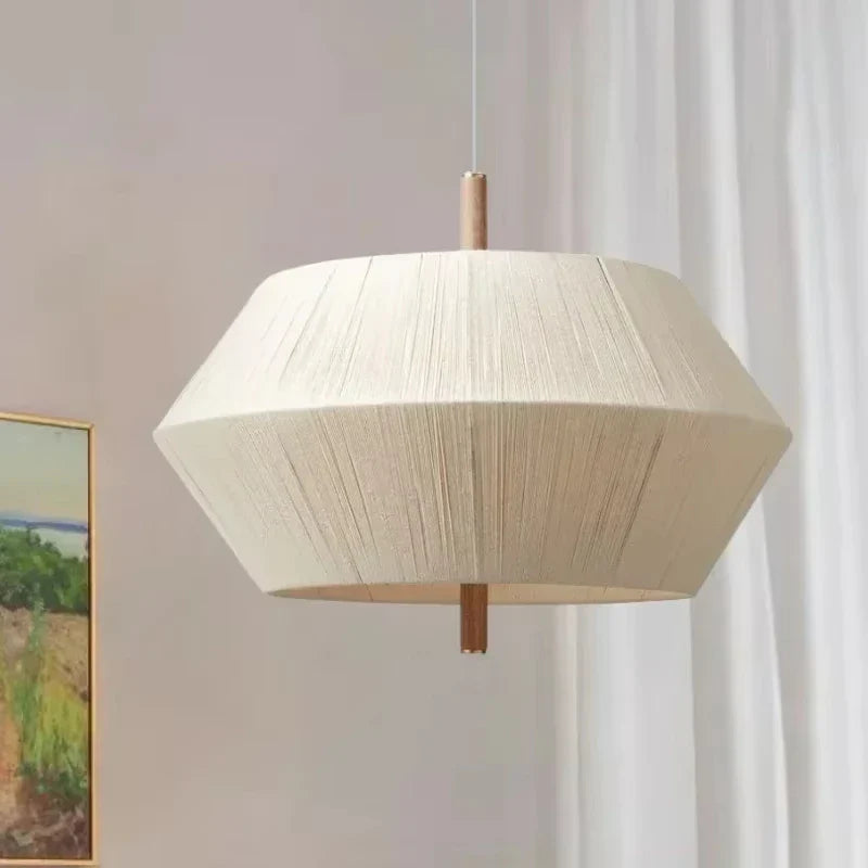 Rattan Ceiling Pendant Light | Handwoven Hemp Rope Lamp