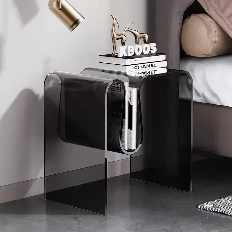 Acrylic Side Table - Nordic Bent Rack Design