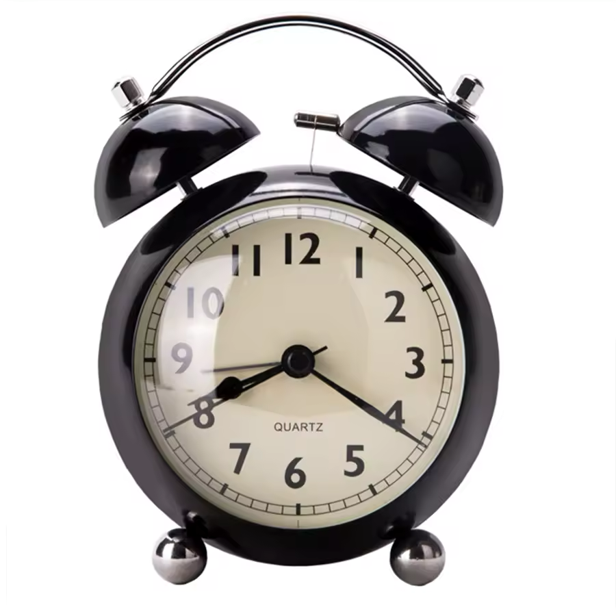 ELEGANT METAL BELL ALARM CLOCK