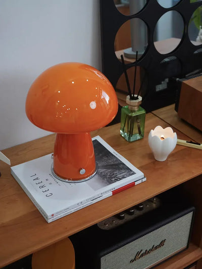 Mushroom Table Lamp – Retro Glass LED Light