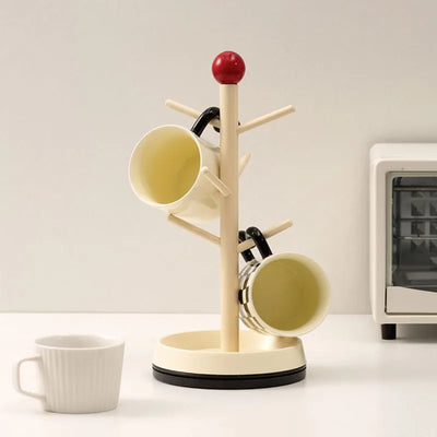 Rotatable Mug Rack | Acrylic Retro Coffee Display Stand