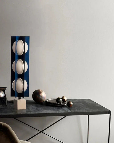 Marble Base Ball Lamp - Italian Design Blue Geometry Floor Lamp