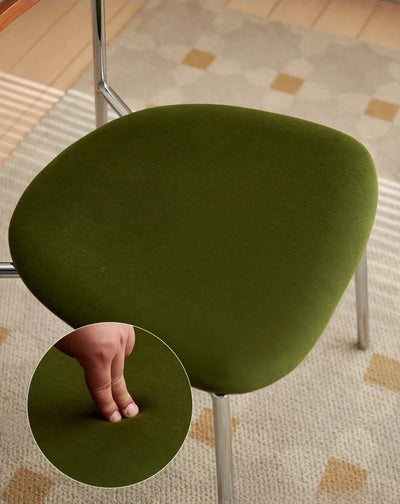 Mid Century Dining Chair - Sculpted Wood Backrest