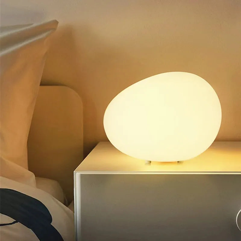 Minimalistic Table Lamp - Stone Shape Atmosphere Lighting