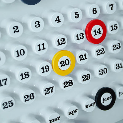 Retro Wall Calendar | Industrial Style Ring Date Marker