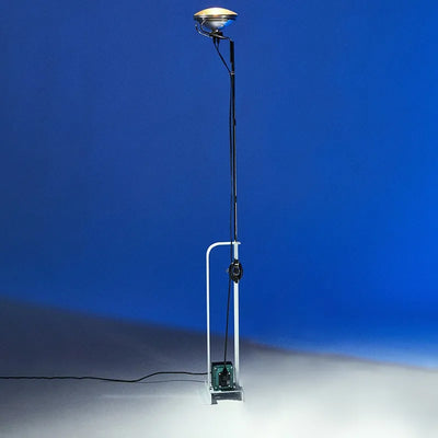 Industrial Floor Lamp - Danish Metal Halogen Corded Light
