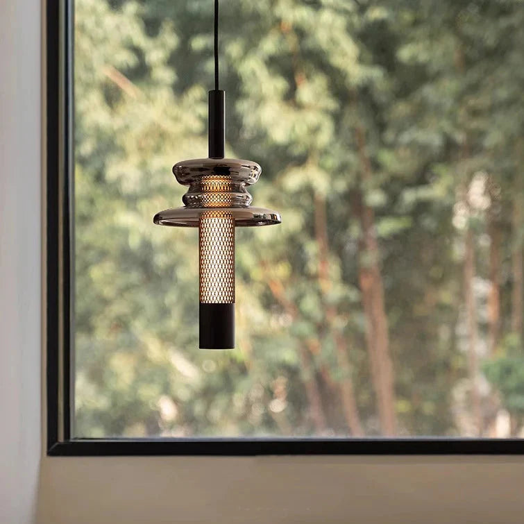 Italian Mesh Pendant Light – Modern Ceiling Lamp with Adjustable Wire
