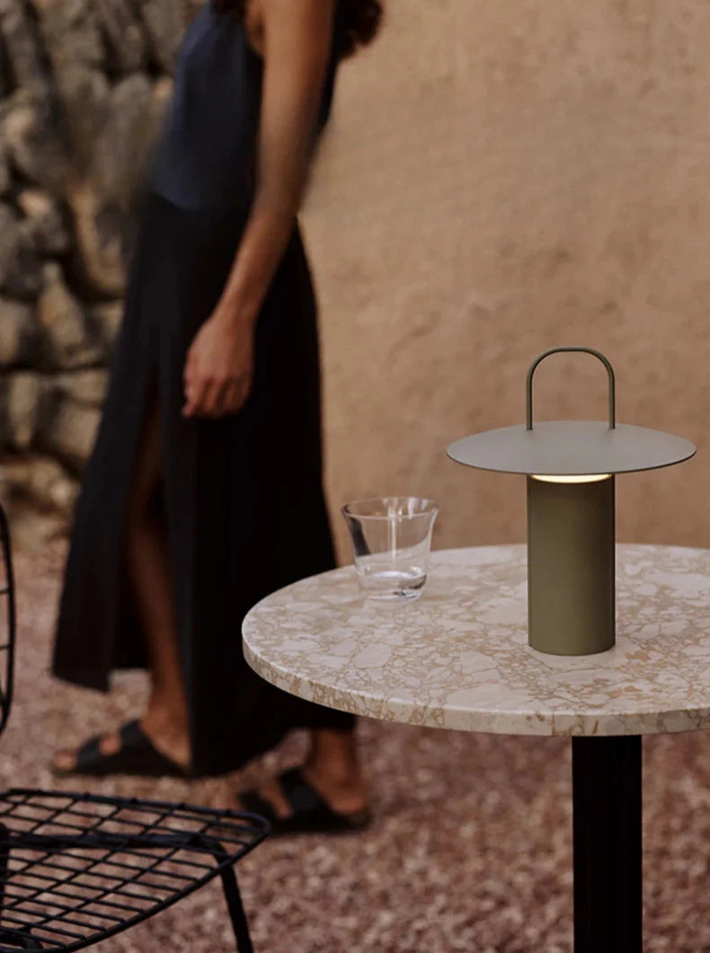 Aluminum Outdoor Table Lamp – Portable Cordless LED Light