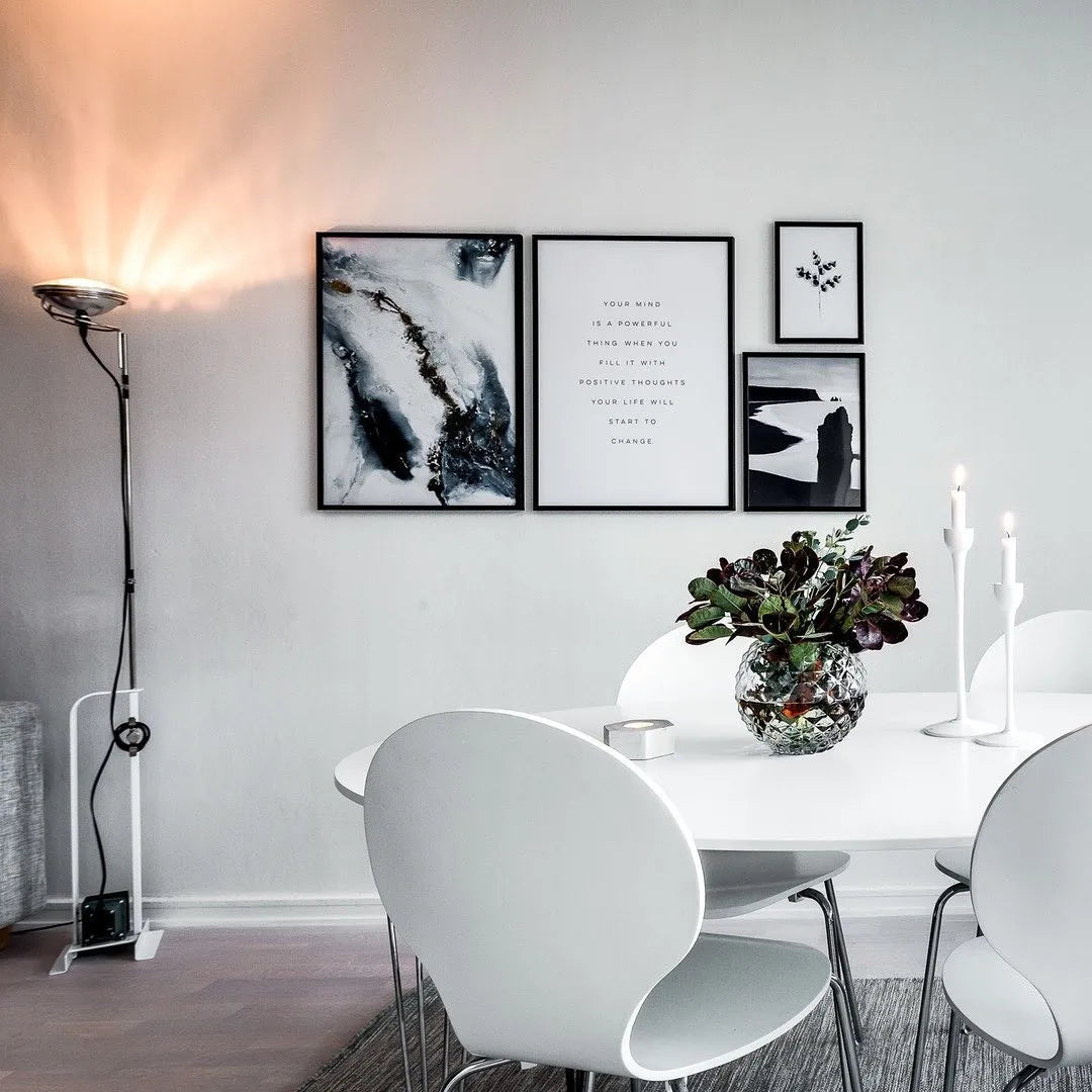 Industrial Floor Lamp - Danish Metal Halogen Corded Light