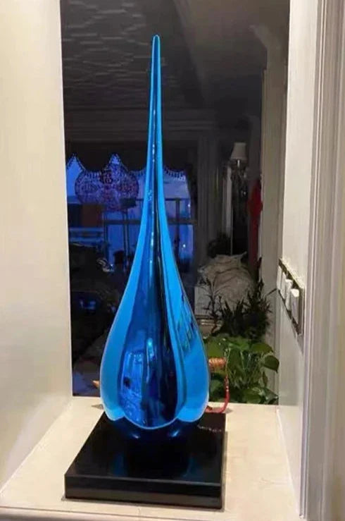 Luxury Water Drop Sculpture – Hand-Crafted Resin Art Piece