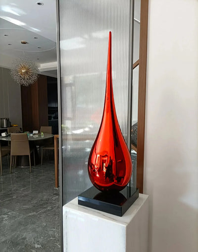 Luxury Water Drop Sculpture – Hand-Crafted Resin Art Piece