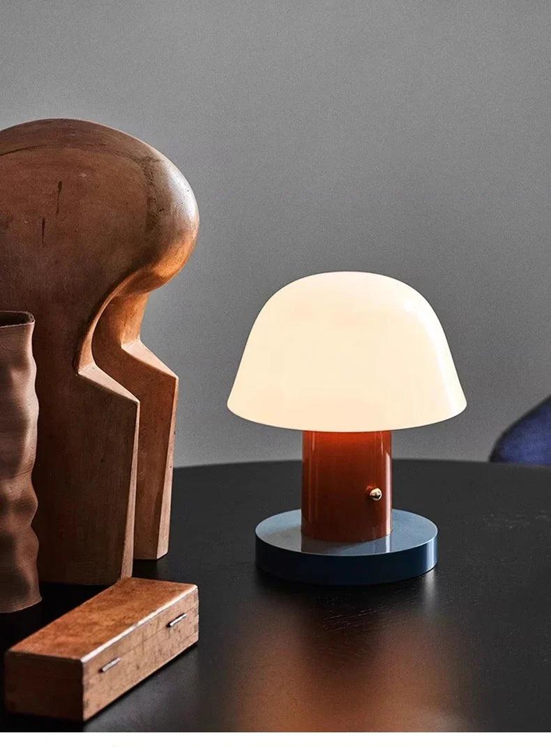 Cordless Mushroom Lamp | Modern Table Lamp by Haus Theory
