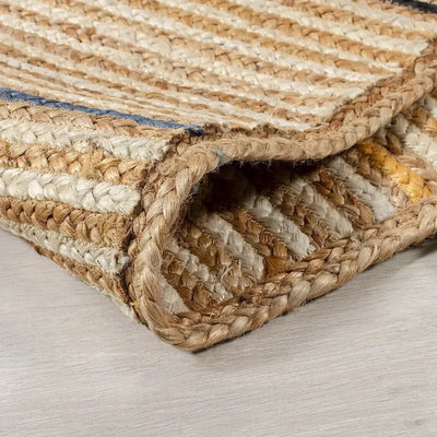 Jute Braided Rug – Handmade Indian Area Mat