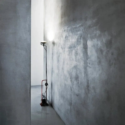 Industrial Floor Lamp - Danish Metal Halogen Corded Light