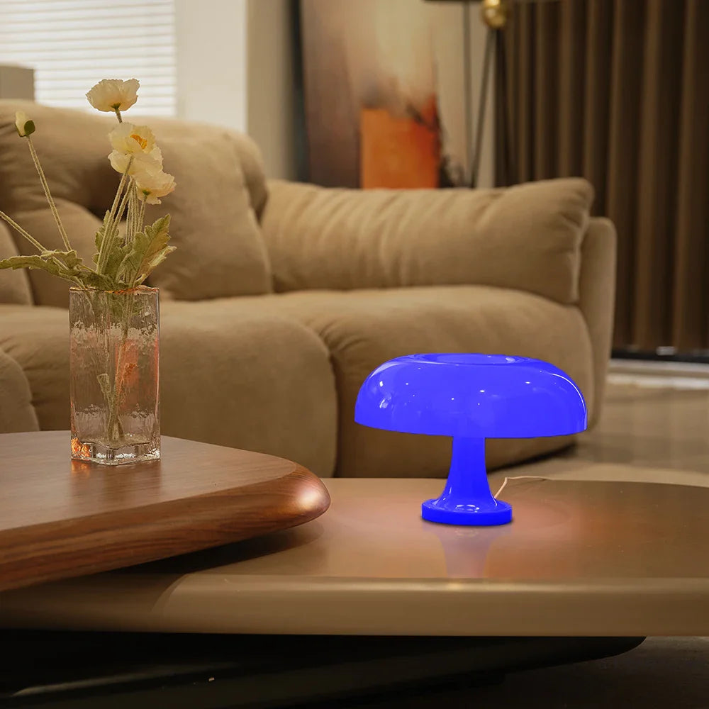 Macaron LED Table Lamp – Mushroom Design