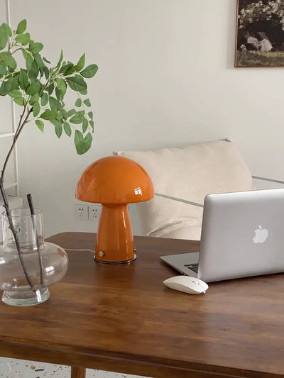 Mushroom Table Lamp – Retro Glass LED Light