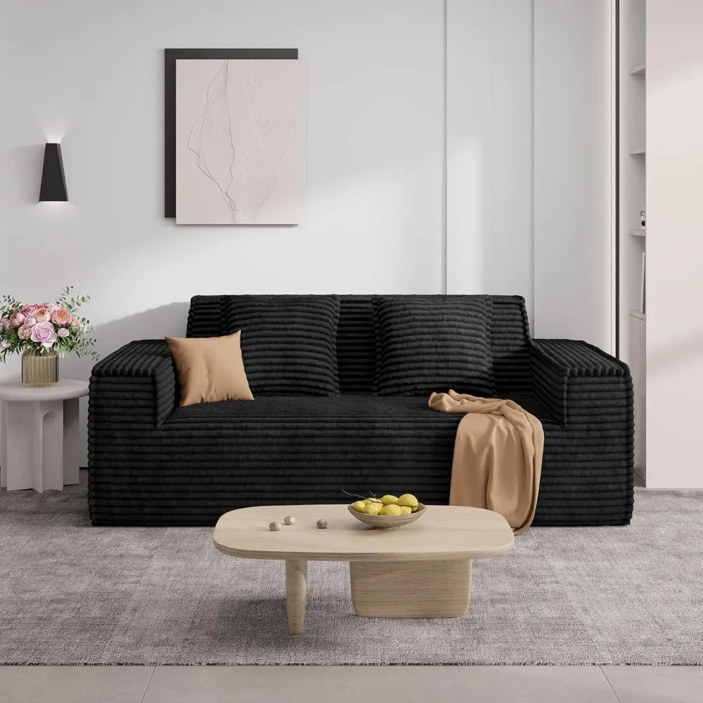 Cloud Foam Loveseat | Plush Sherpa Sofa Seat