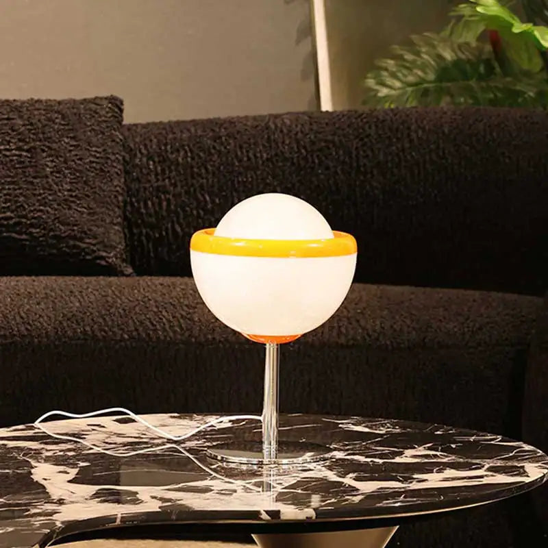 Retro Wine Glass Lamp - Vintage Table Light with USB Power