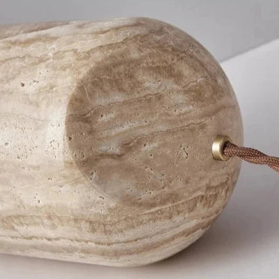 Travertine Stone Lamp - Modern Table & Floor Light