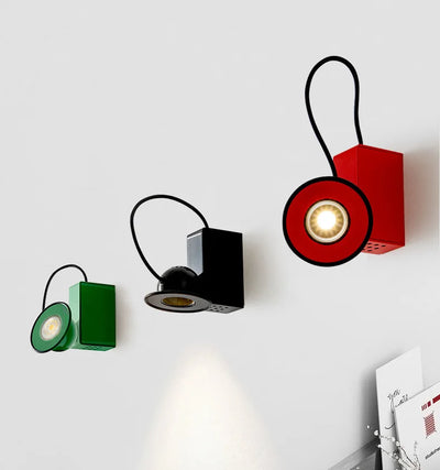 Retro Wall Lamp - Magnetic Head Studio Style Lighting Fixture