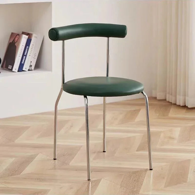 Minimalist Metal Frame Chair - Nordic Dining Seat