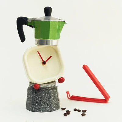 Red Ball Desk Clock - Minimalist Modern ABS