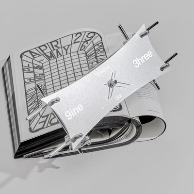 Optical Aluminum Clock - Modern Table Timepiece