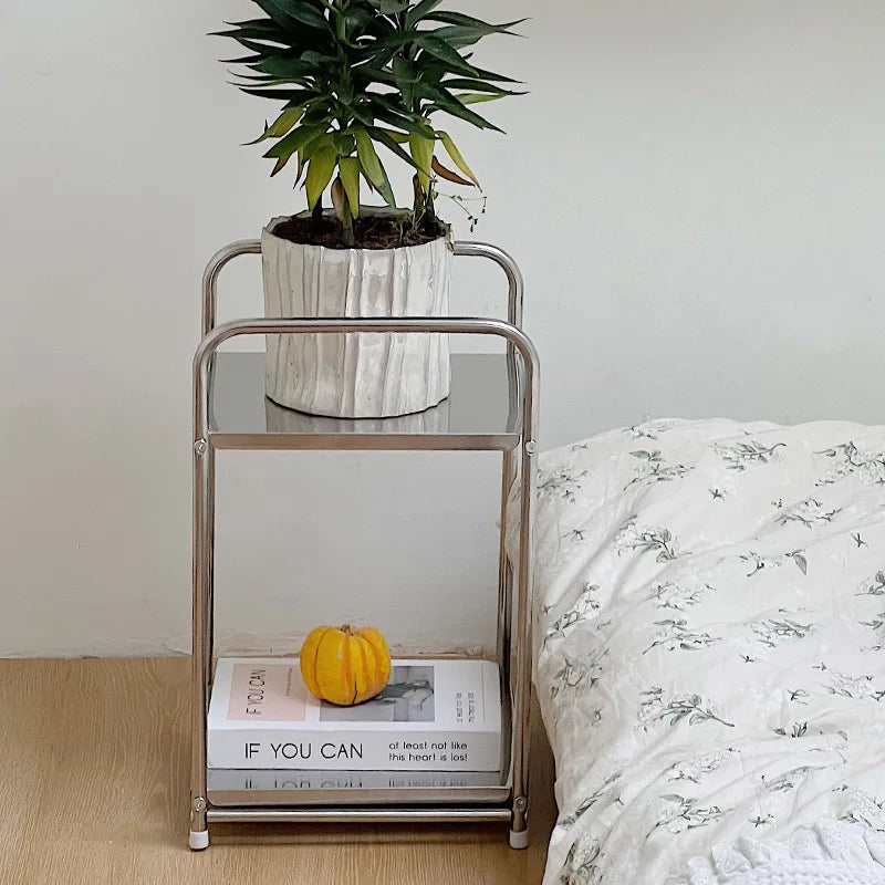 Stainless Steel Organizer Shelves - Minimalist Storage Rack 12x12x19.5"