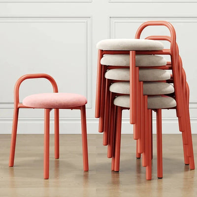 Mid-Century Modern Chair - Green Minimalist Metal Dining Seat