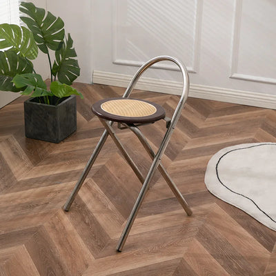 French Rattan Chair – Folding Dining Seat With Durable Woven Design