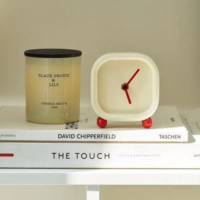Red Ball Desk Clock - Minimalist Modern ABS