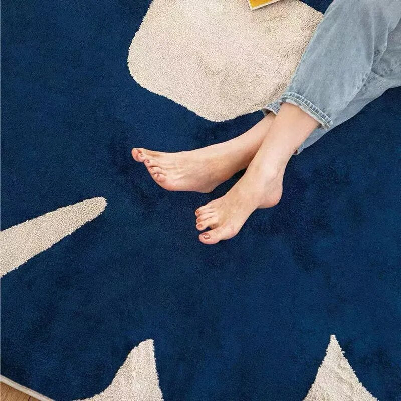 Vintage Flower Carpet – Nordic Floral Area Rug